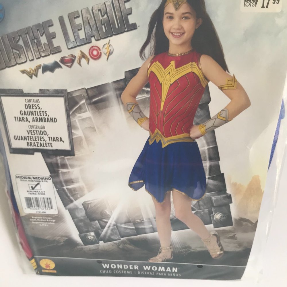 New  Justice League Child  Costume 8-10